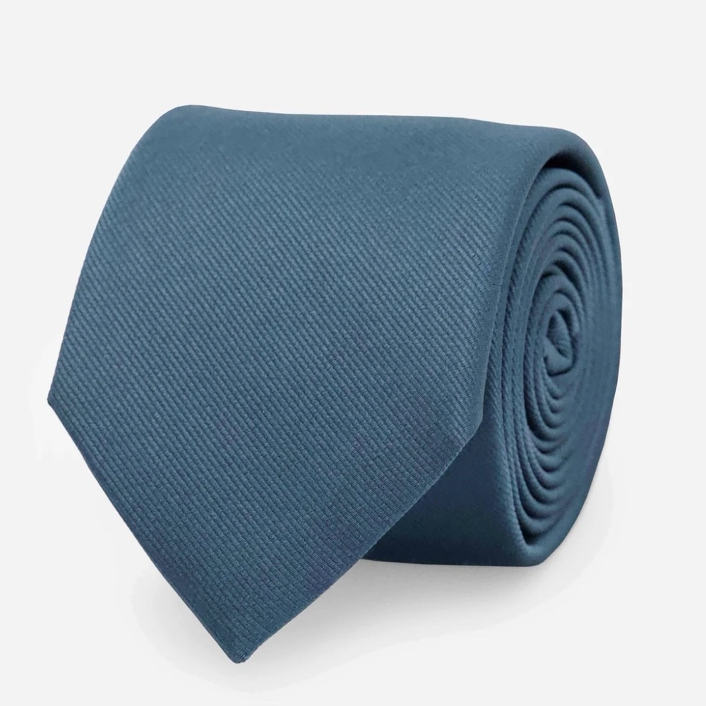 New in package Tie Bar Grosgrain Solid Deep Teal Tie (3”)
